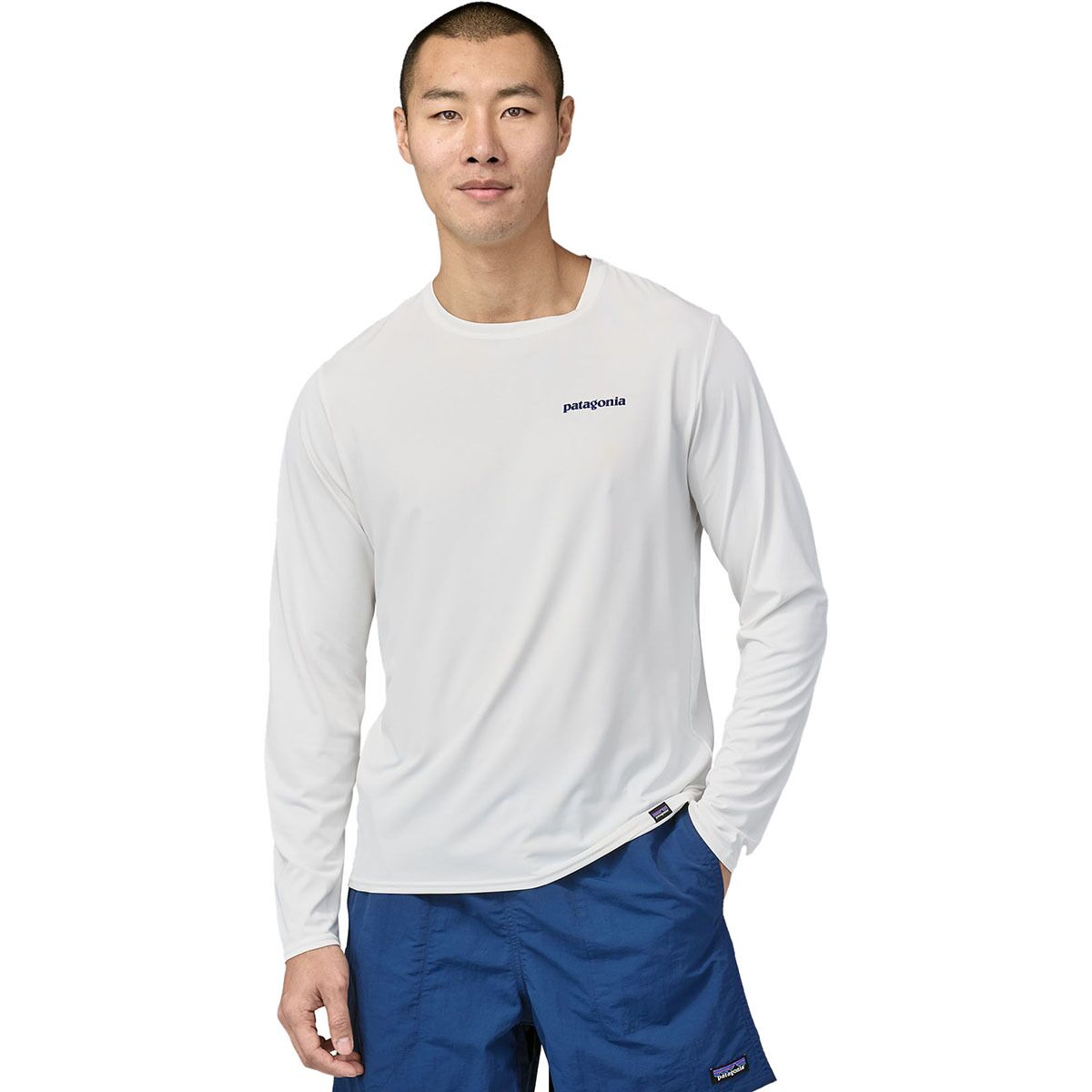 Світшорт Patagonia Men's Long-Sleeved Capilene® Cool Daily Graphic Shirt - Waters — фото 4