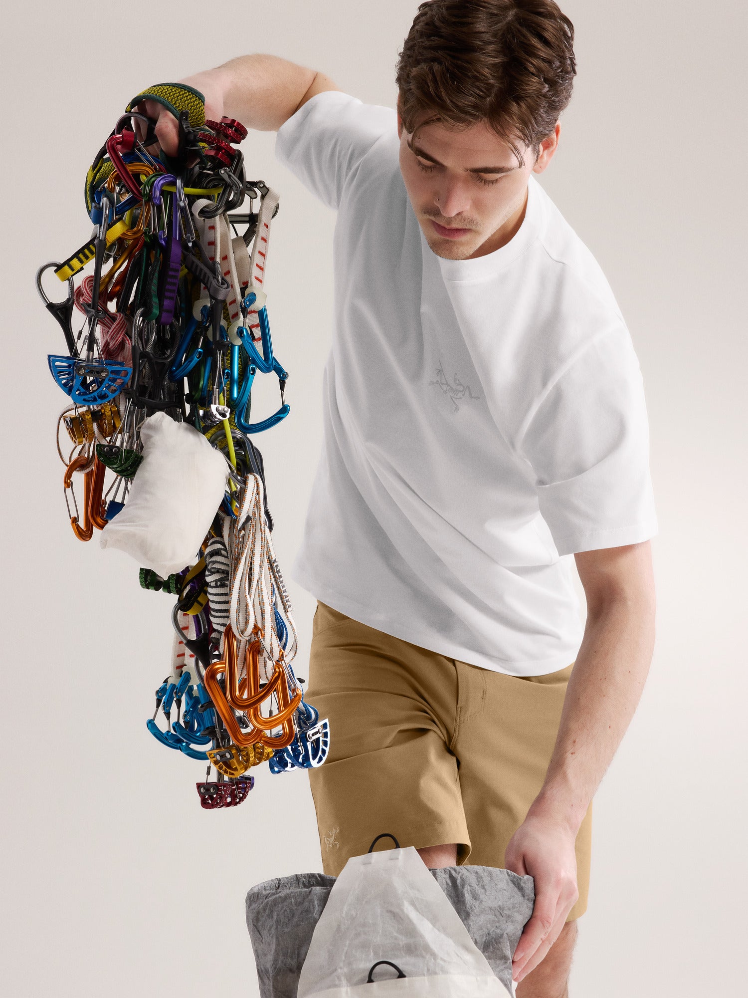 Футболка Arc'teryx Kragg SL Cotton Short Sleeve White Light — фото 7