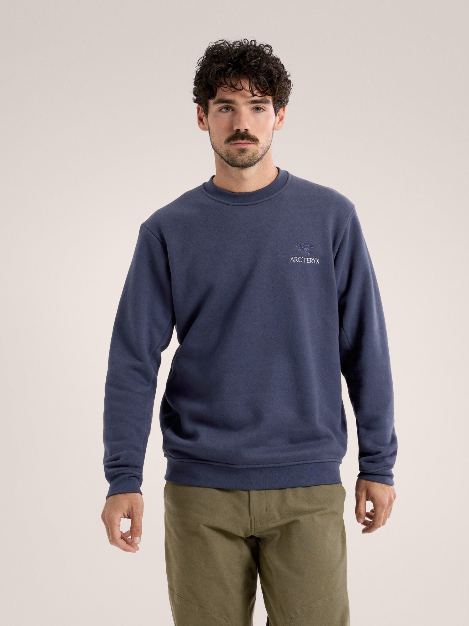 Світшот Arc'teryx Emblem Fleece Crew Black Sapphire — фото 3