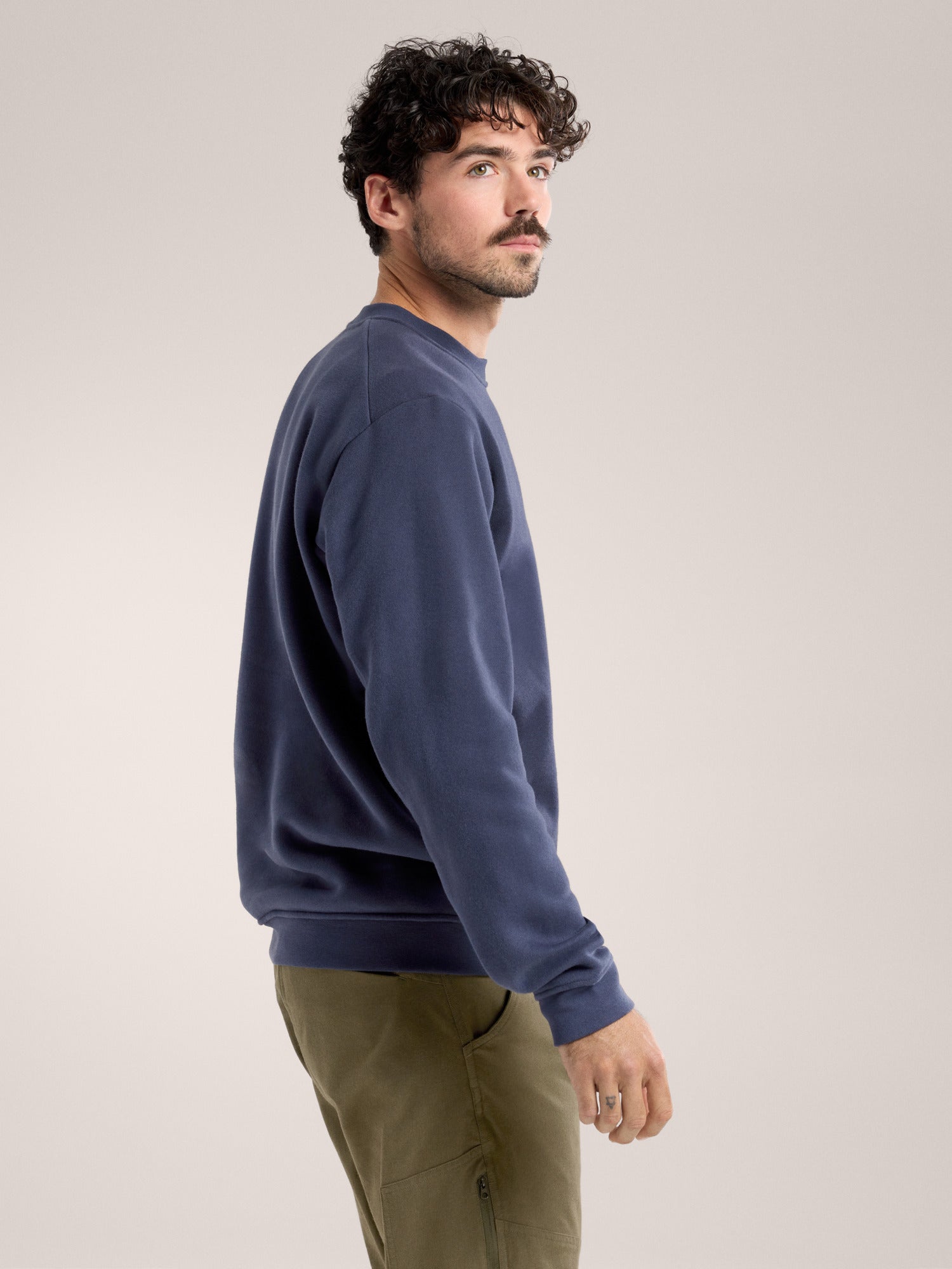 Світшот Arc'teryx Emblem Fleece Crew Black Sapphire — фото 12