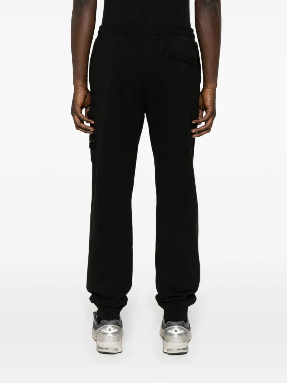 Прямі штани Stone Island Stretch Cotton Tela Paracadute Cargo Black — фото 5
