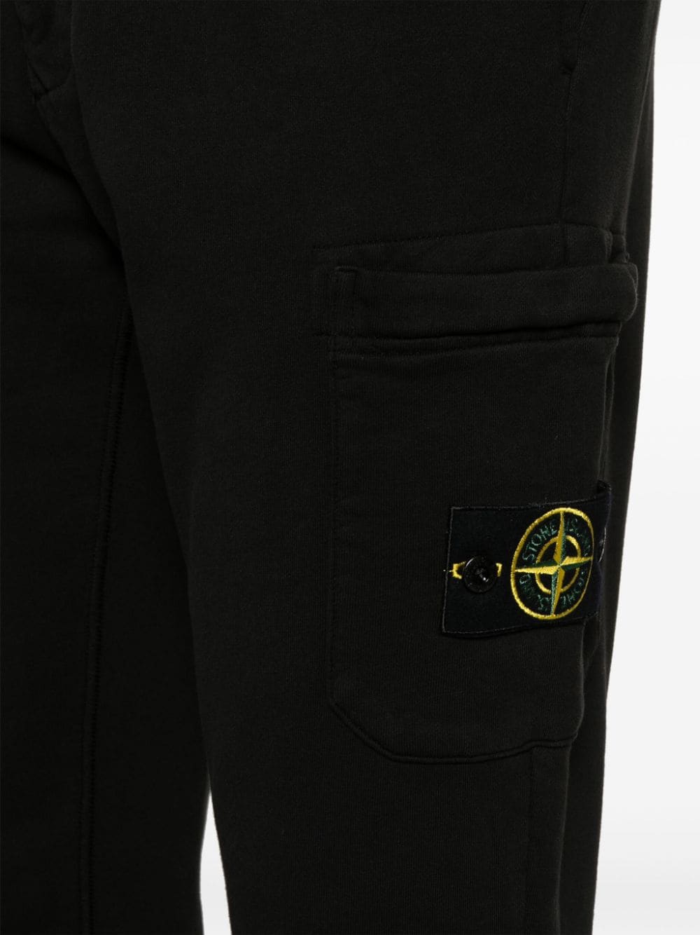 Прямі штани Stone Island Stretch Cotton Tela Paracadute Cargo Black — фото 6