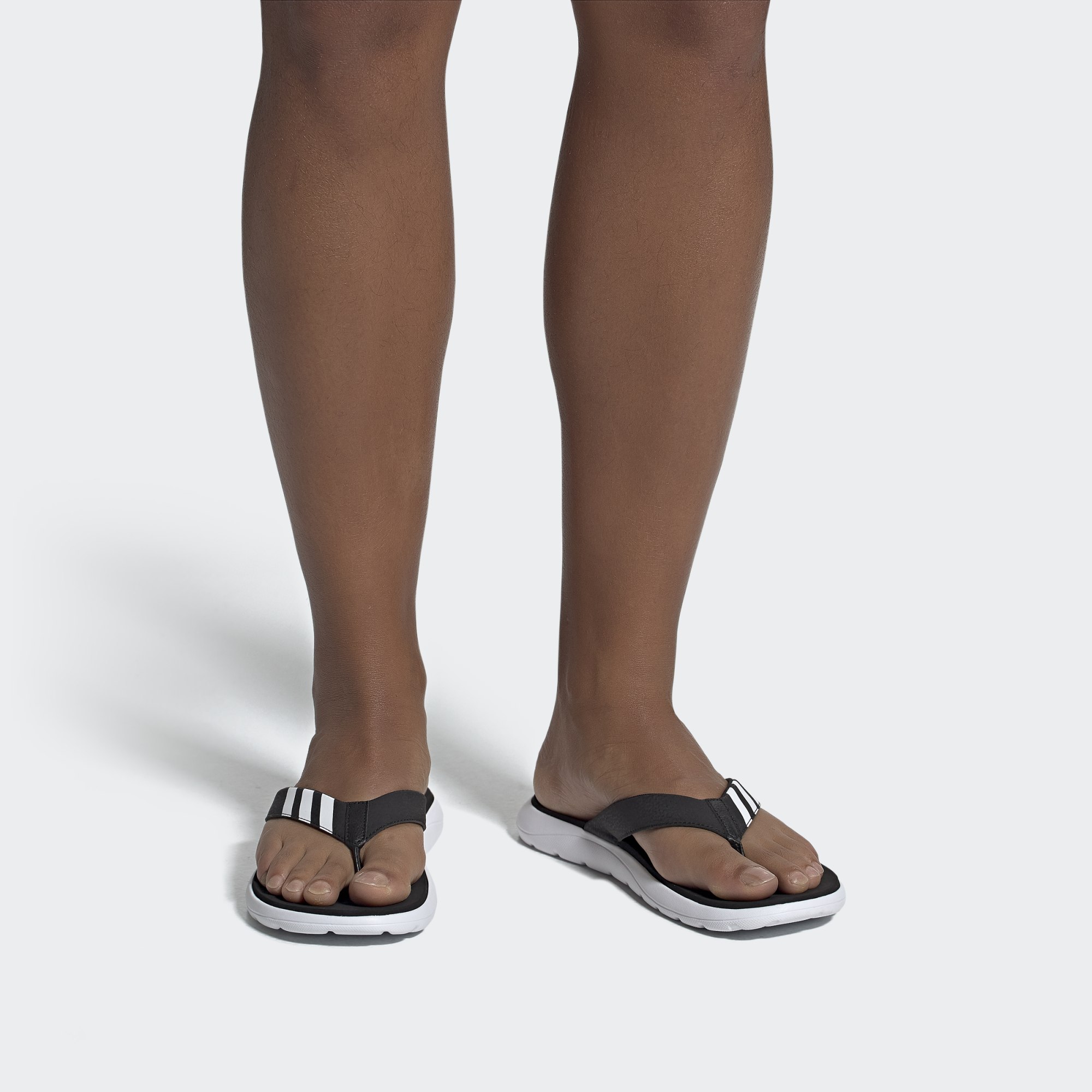 Тапочки чоловічі Adidas Comfort Flip Flop Black/White (EG2069) — фото 1