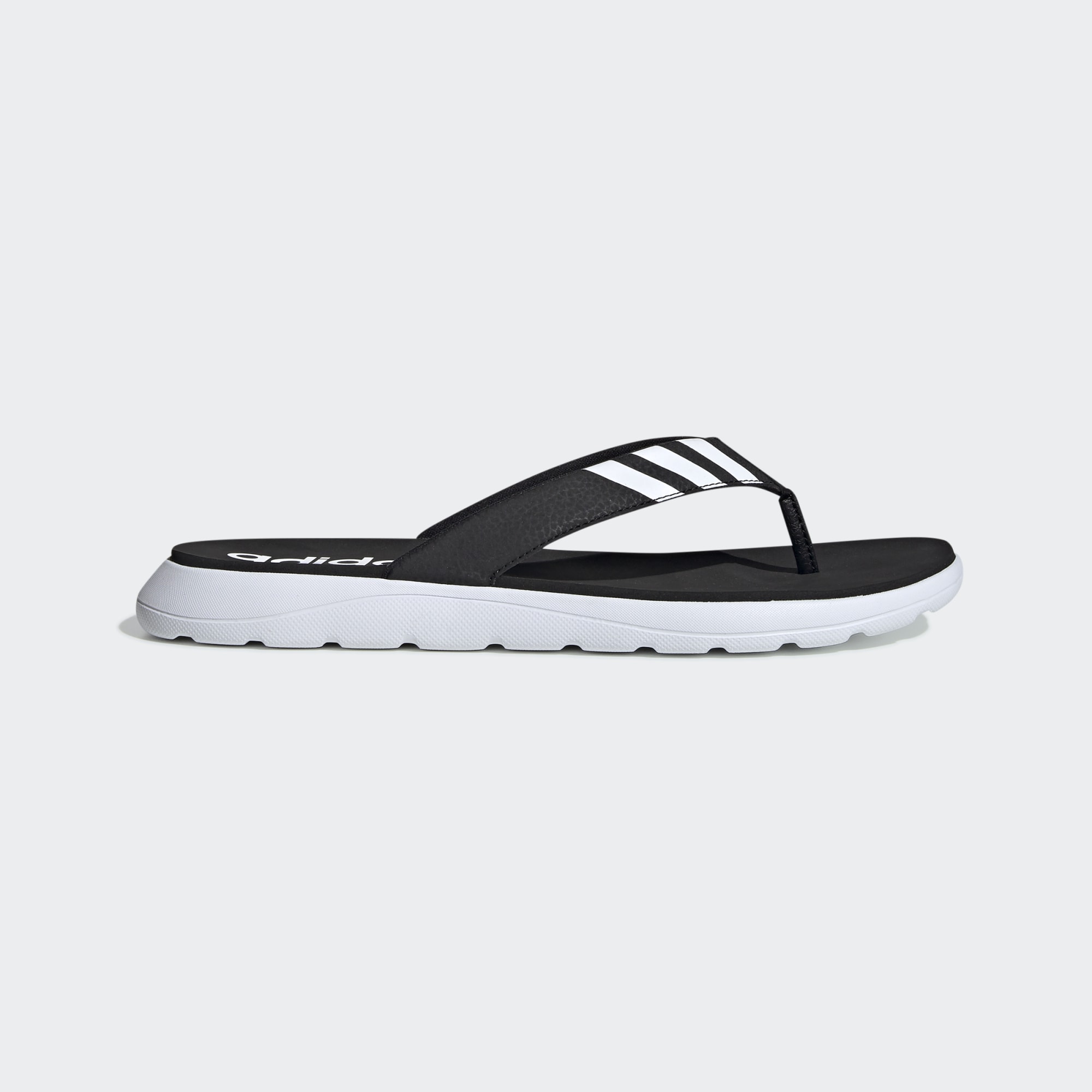 Тапочки чоловічі Adidas Comfort Flip Flop Black/White (EG2069) — фото 3