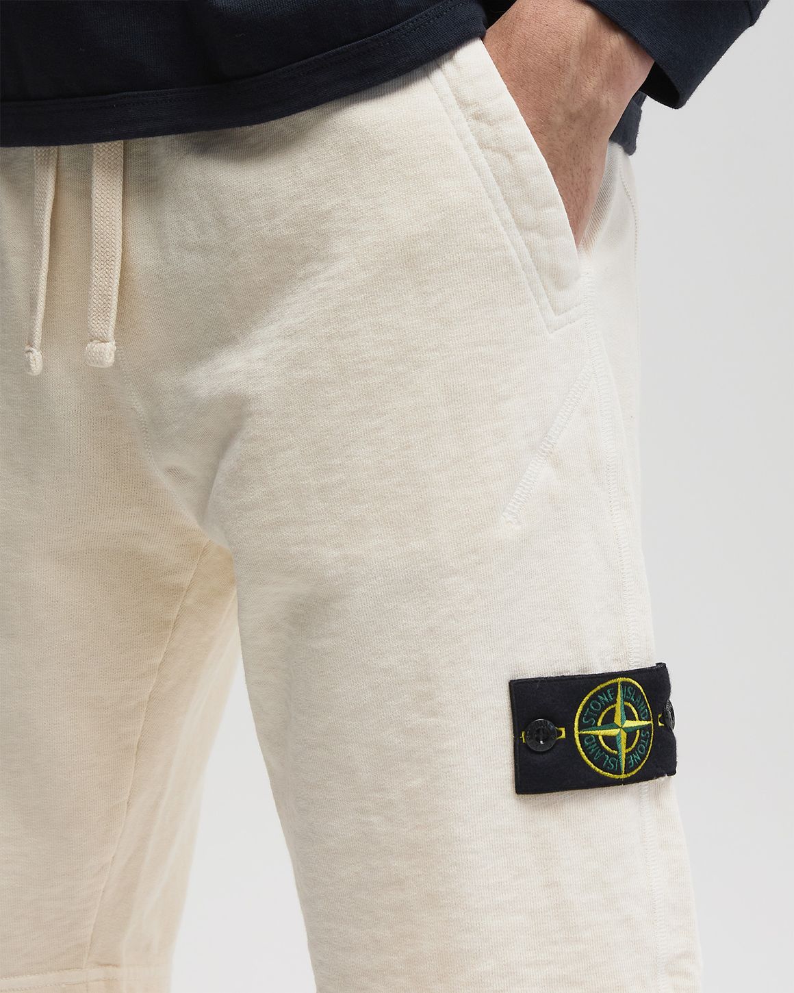Шорти чоловічі Stone Island Felpa Bermuda Ivory Shorts — фото 5