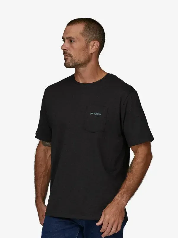 Футболка чоловіча Patagonia Men's Line Logo Ridge Pocket Responsibili-Tee (INBK38511) — фото 3