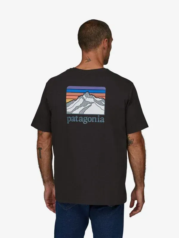 Футболка чоловіча Patagonia Men's Line Logo Ridge Pocket Responsibili-Tee (INBK38511) — фото 4
