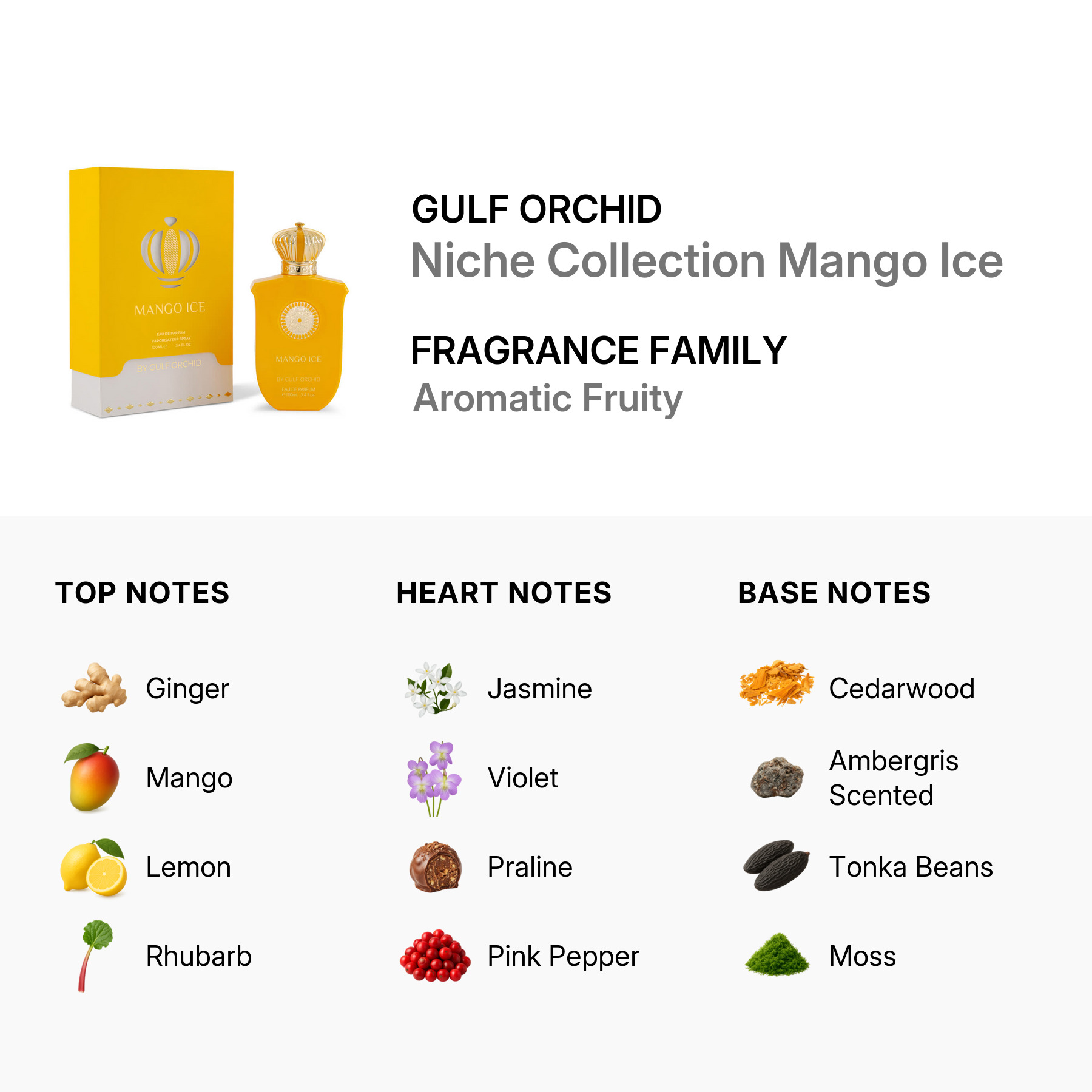 Парфюмированная вода для женщин Gulf Orchid Mango Ice 100 мл — фото 7