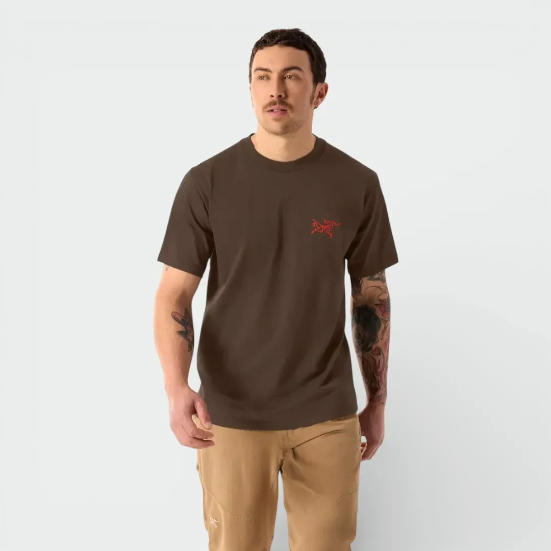 Світшоти Arcteryx Kragg SL Cotton Short Sleeve carob — фото 4