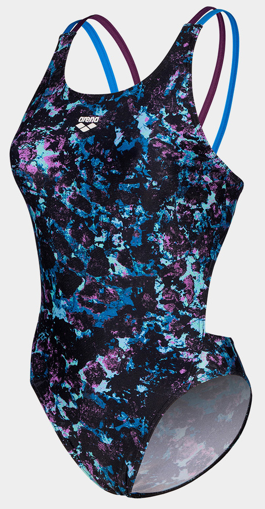 Купальник закритий для жінок Arena ROCKIN SWIMSUIT SWIM TECH MULT — фото 1