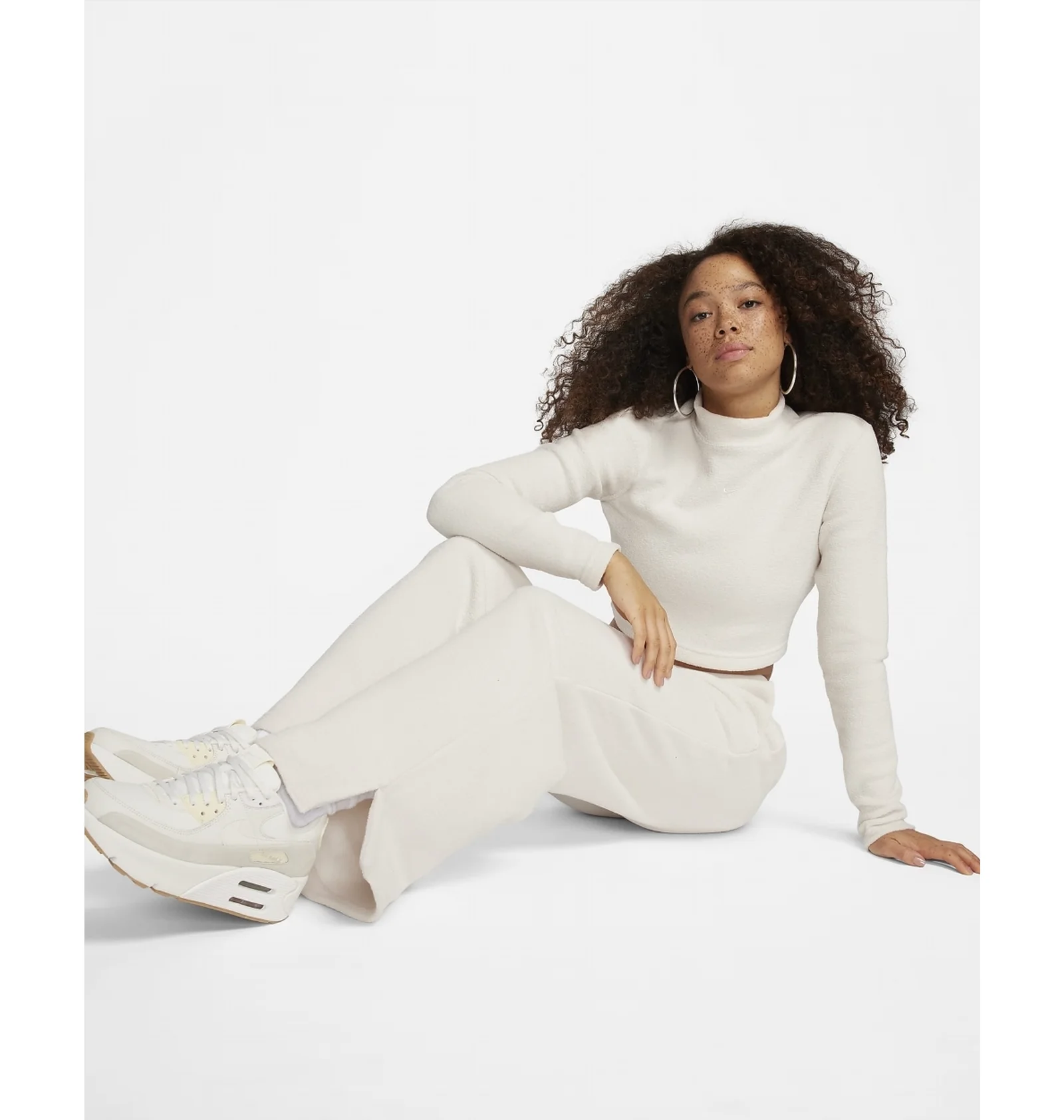 Жіночі штани Nike W Nsw Phnx Plsh Hr Pant Wide FN3622-104, M — фото 9