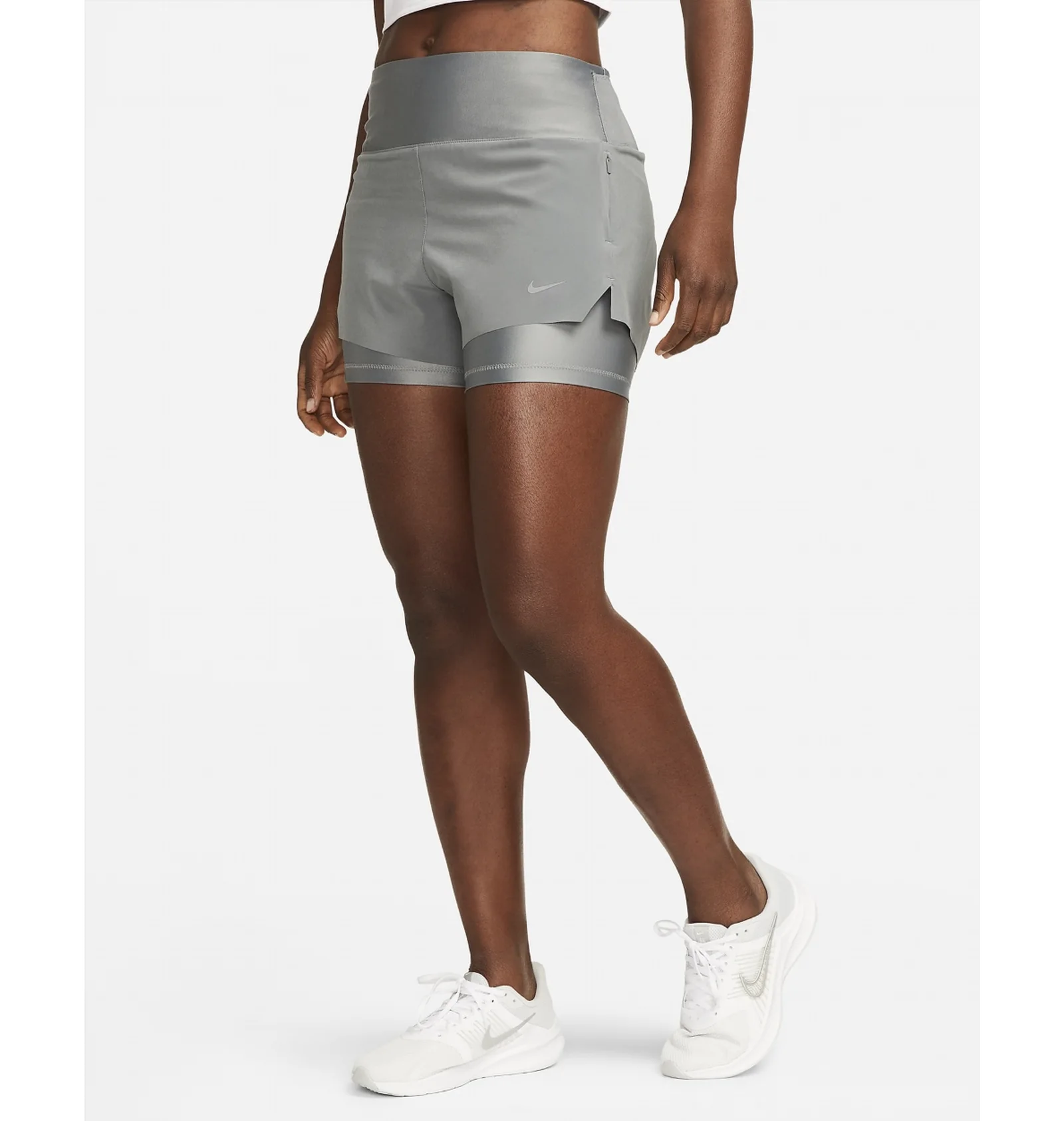 Шорти жіночі Nike Dri-Fit Swift 2-In-1-Laufshorts DX1029-084, S — фото 2