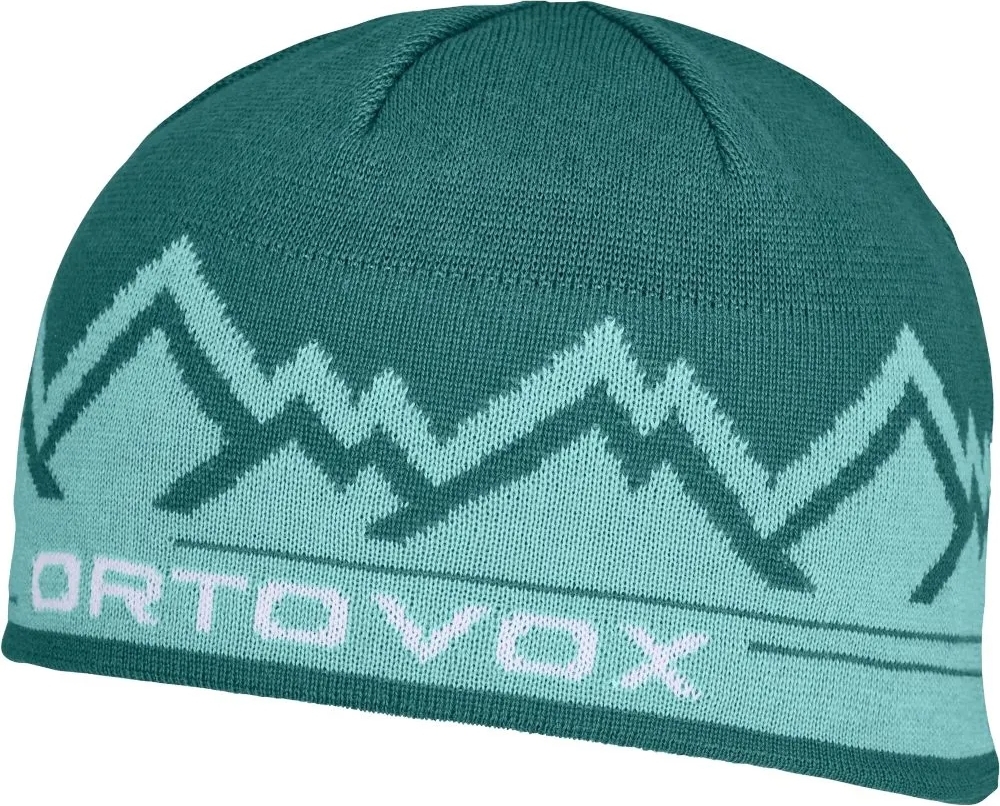 Шапка Ortovox PEAK BEANIE pacific green - бірюзовий — фото 3