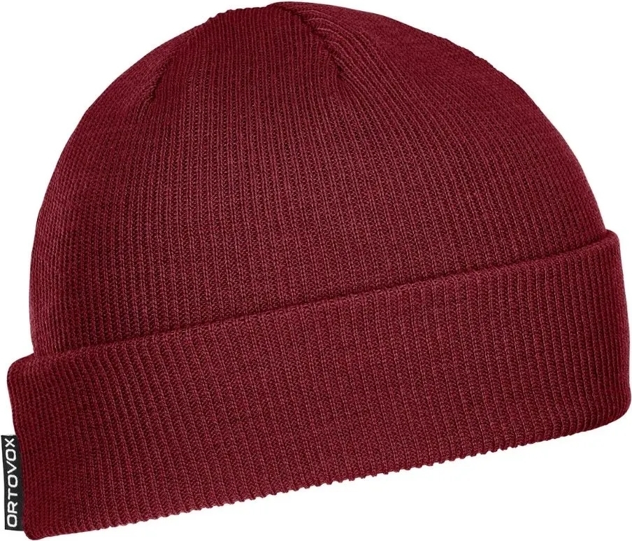 Шапка Ortovox NICHOLSON RIB BEANIE (2025) dark blood - червоний — фото 4