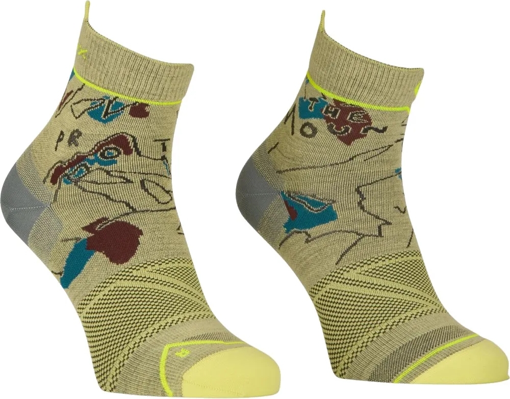 Шкарпетки ч Ortovox ALPINE LIGHT QUARTER SOCKS M wabisabi - 45-47 - жовтий — фото 2