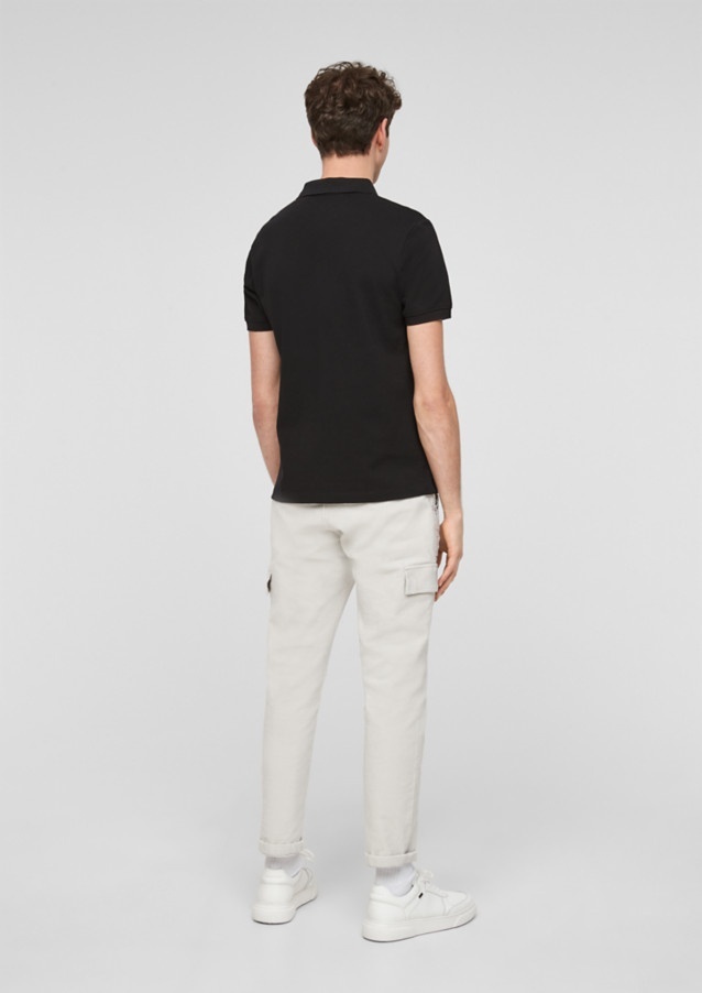 Поло Polo The shirt REGULAR FIT 130.11.899.13.130.2024581-99A1 s.Oliver S Чорний — фото 6