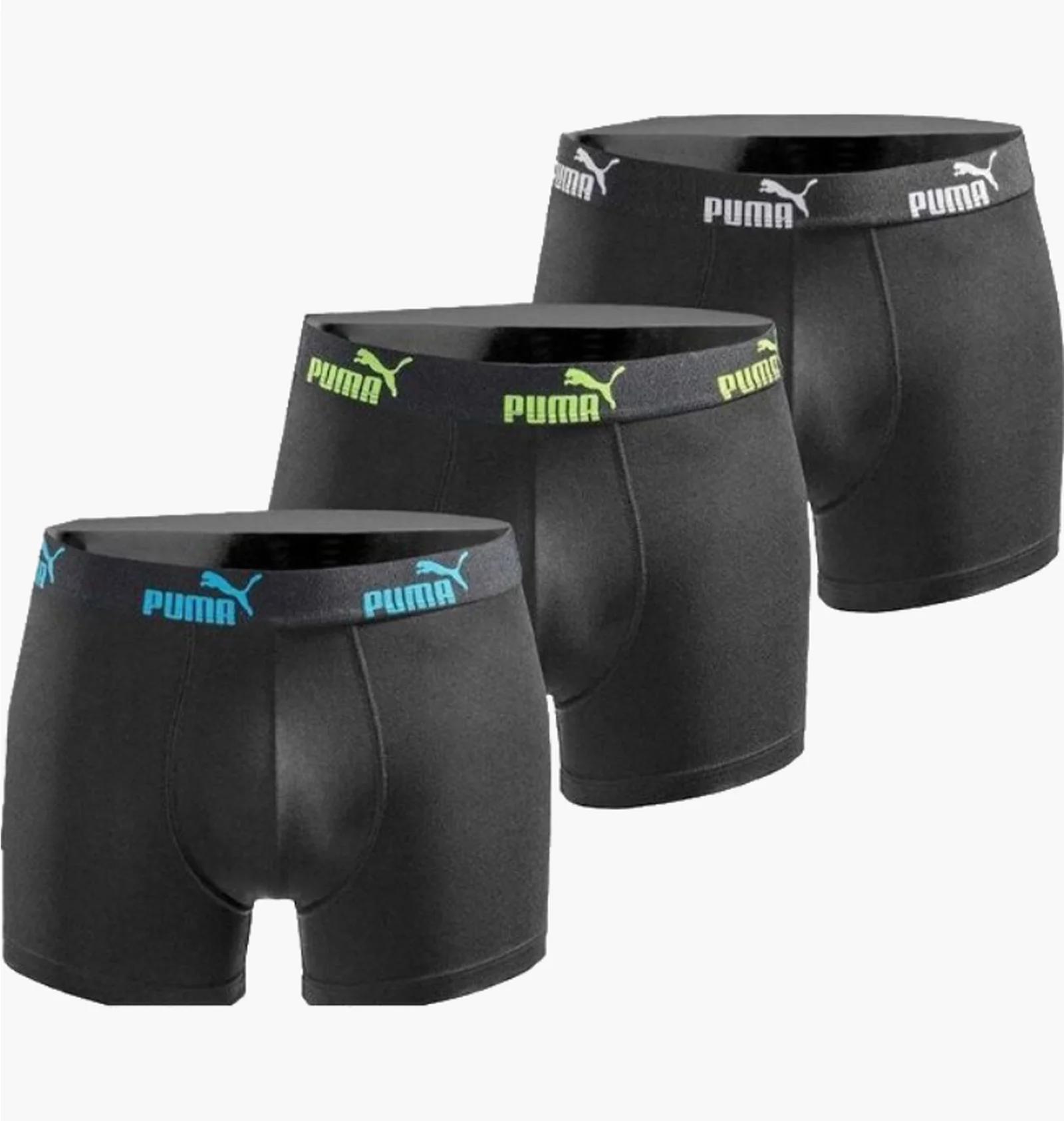 Труси-боксерки чоловічі Puma Everyday Coton Stretch (3 ) Black (100003547-010) — фото 1