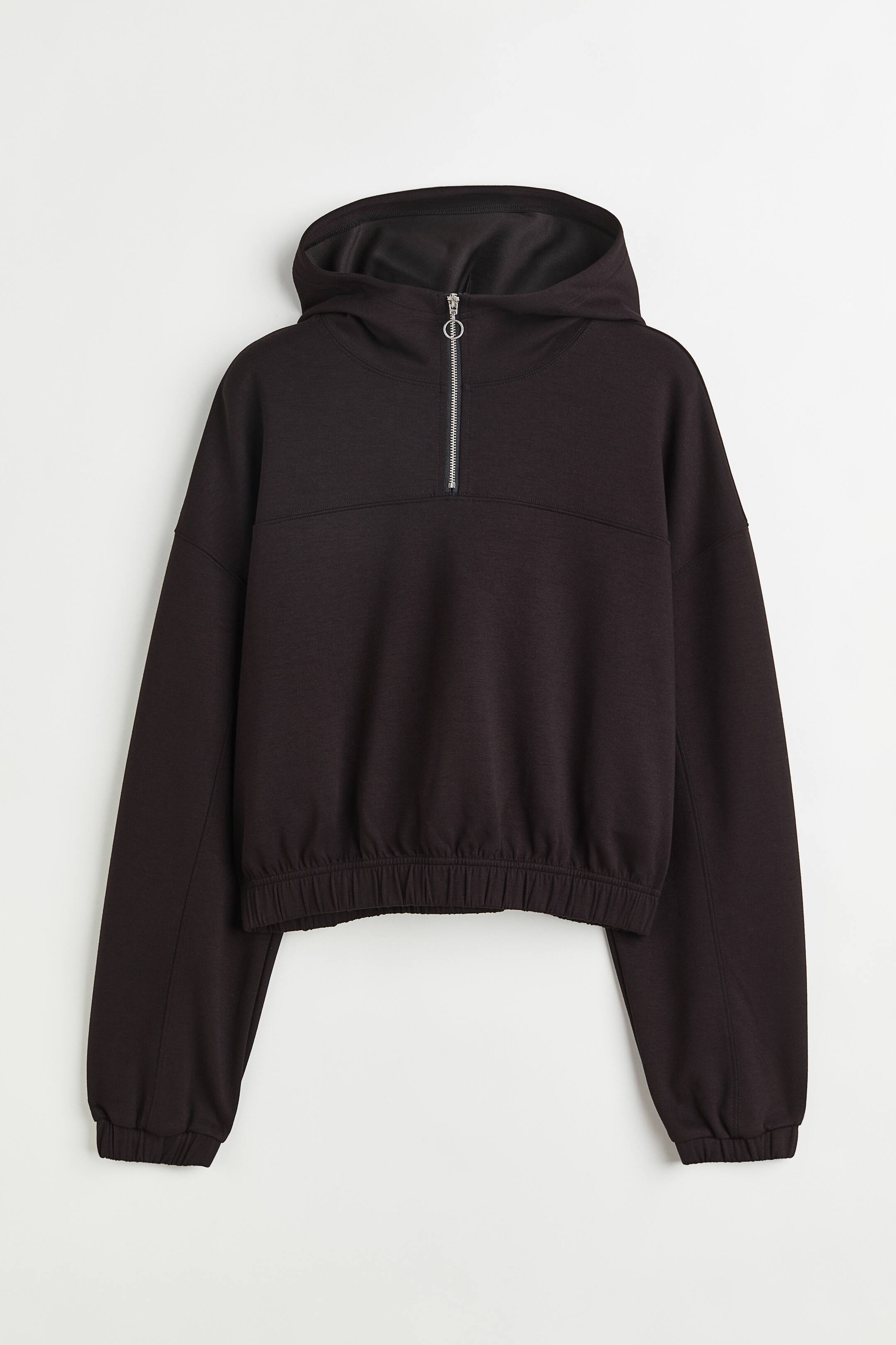 Худі жіноче H&M Zip-Top Sports Hoodie Black 1105174001 L — фото 2