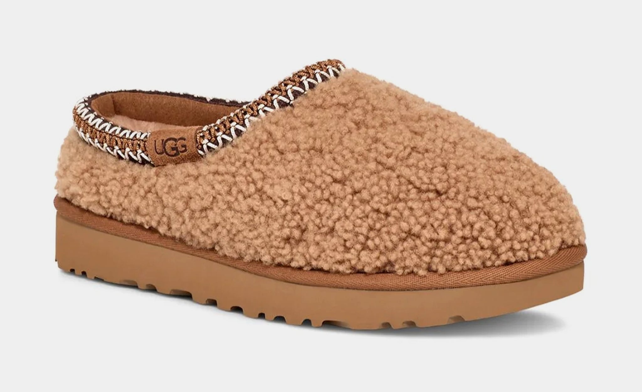 Тапочки жіночі UGG Tasman Maxi Curly Chestnut — фото 4
