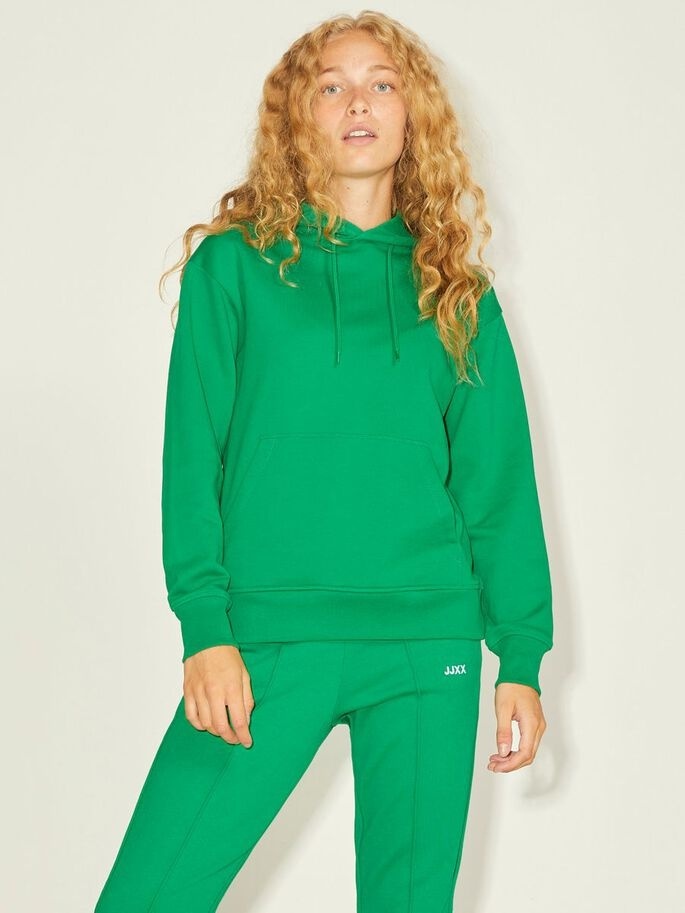 Толстовка JXANINA LS REL EVERY HOODIE NOOS 12200194-Jolly Green JJXX S Зелений — фото 3