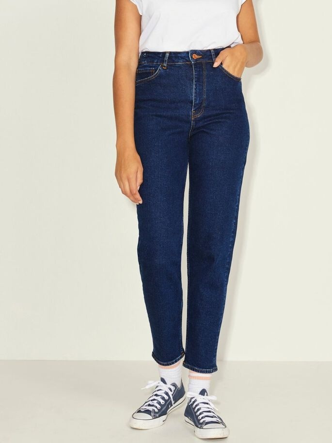 Джинси JXLISBON MOM HW CC4001 NOOS 12203866-Dark Blue Denim JJXX 26/32 Темно-синій — фото 2