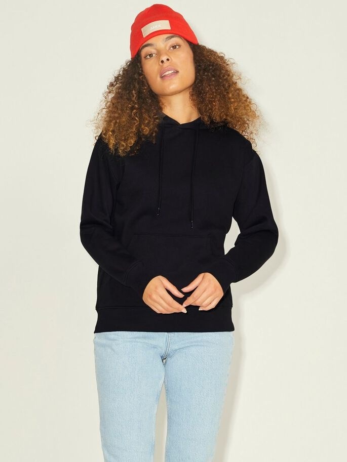 Толстовка JXANINA LS REL EVERY HOODIE NOOS 12200194-Black JJXX XS Чорний — фото 3