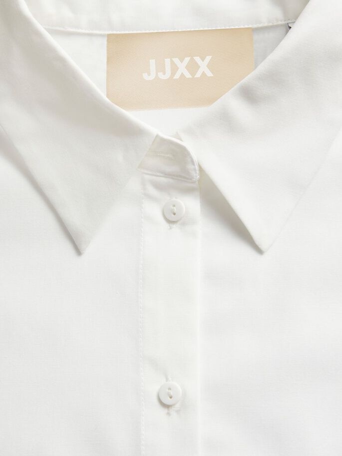Сорочка JXMISSION LS OVERSIZE SHIRT NOOS 12203891-White JJXX L Білий — фото 5