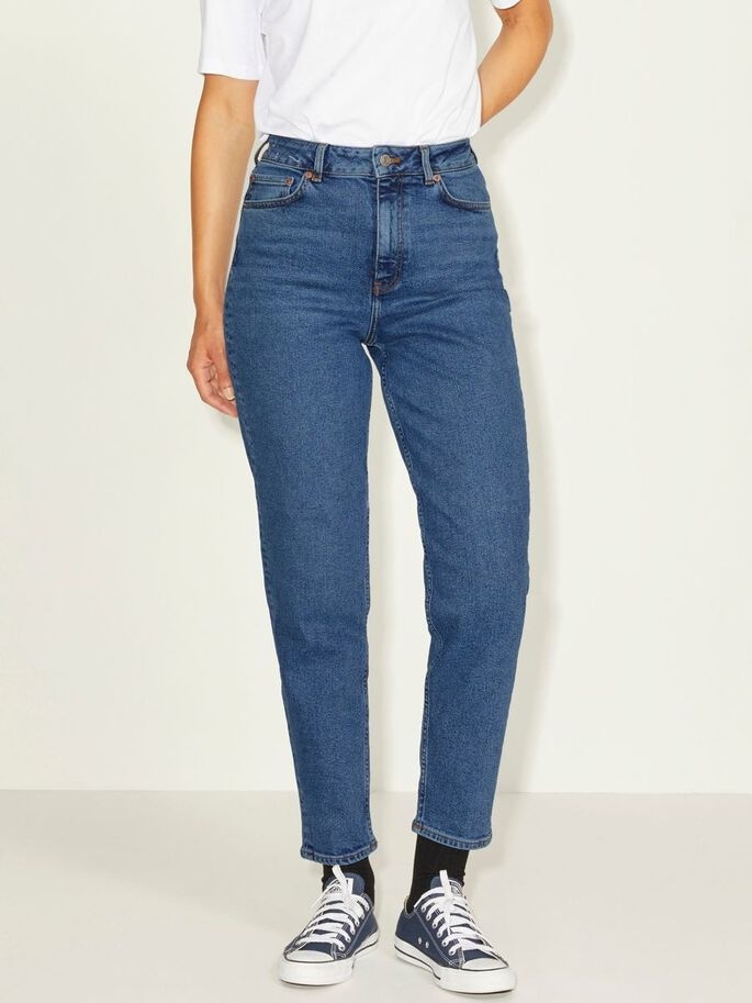 Джинси JXLISBON MOM HW CC4002 NOOS 12203867-Medium Blue Denim JJXX 25/32 Синій — фото 2