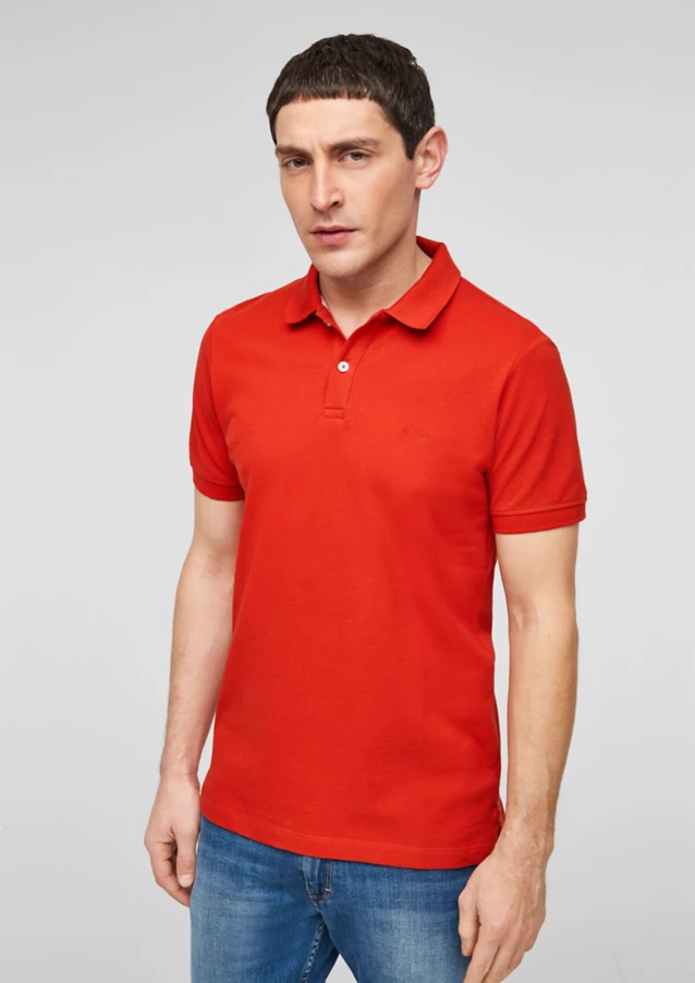 Поло Polo The shirt REGULAR FIT 13.1Q1.35.2775-2461 s.Oliver M Червоний — фото 3