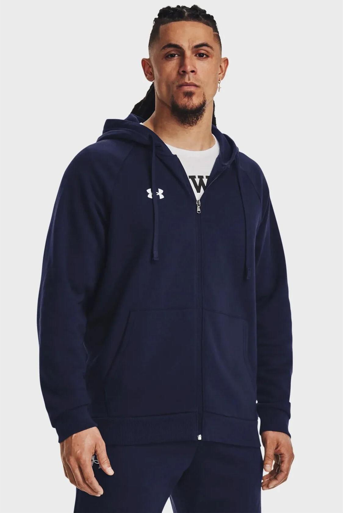 Кофта чоловіча Under Armour Rival Fleece Fz Blue (1379767-410) — фото 3