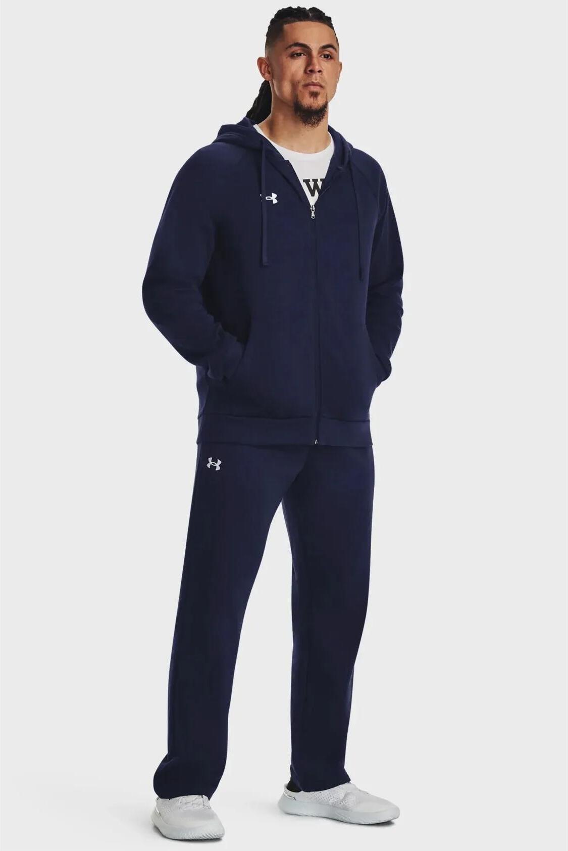 Кофта чоловіча Under Armour Rival Fleece Fz Blue (1379767-410) — фото 4