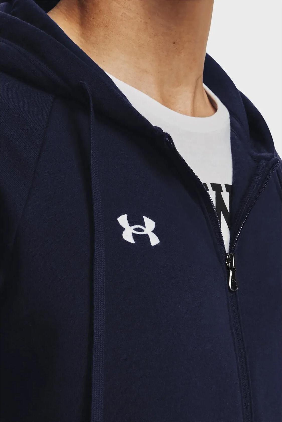 Кофта чоловіча Under Armour Rival Fleece Fz Blue (1379767-410) — фото 6