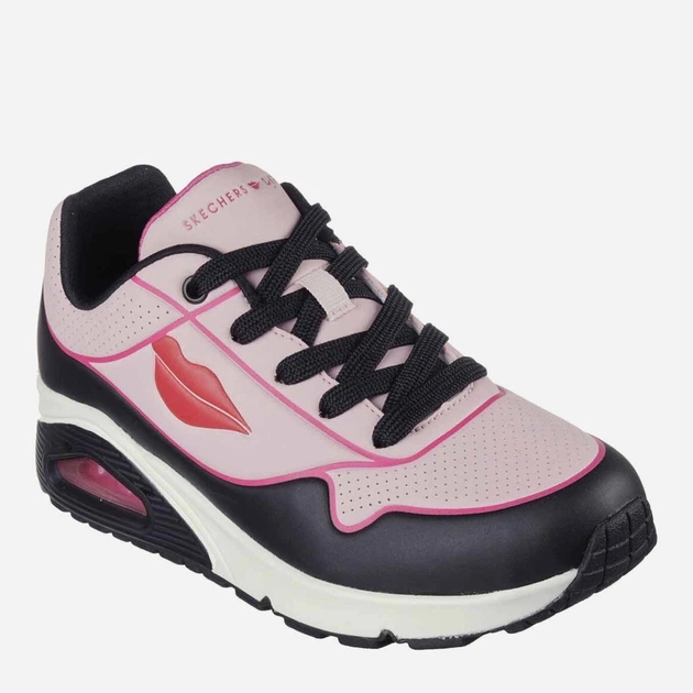 Кросівки Skechers Uno Diane Von Furstenberg Black Pink — фото 1