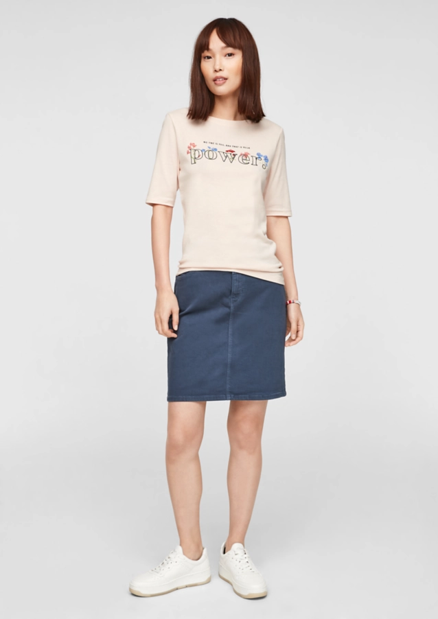 Футболка SLIM FIT 14.103.32.X054-40D2 s.Oliver 34 Кремовий — фото 4