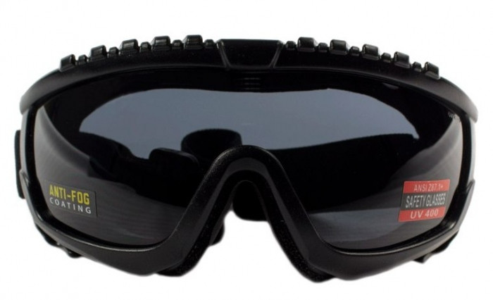 Очки защитные с уплотнителем Global Vision Ballistech-1 (gray) Anti-Fog, серые — фото 2
