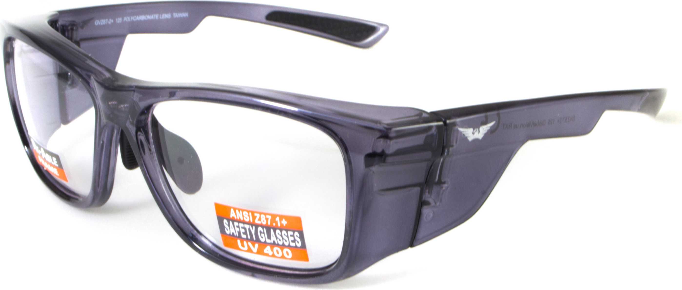 Спортивная оправа под диоптрии Global Vision RX-T Gloss Black (rx-able) (clear) прозрачные в черной полупрозрачной оправе — фото 8