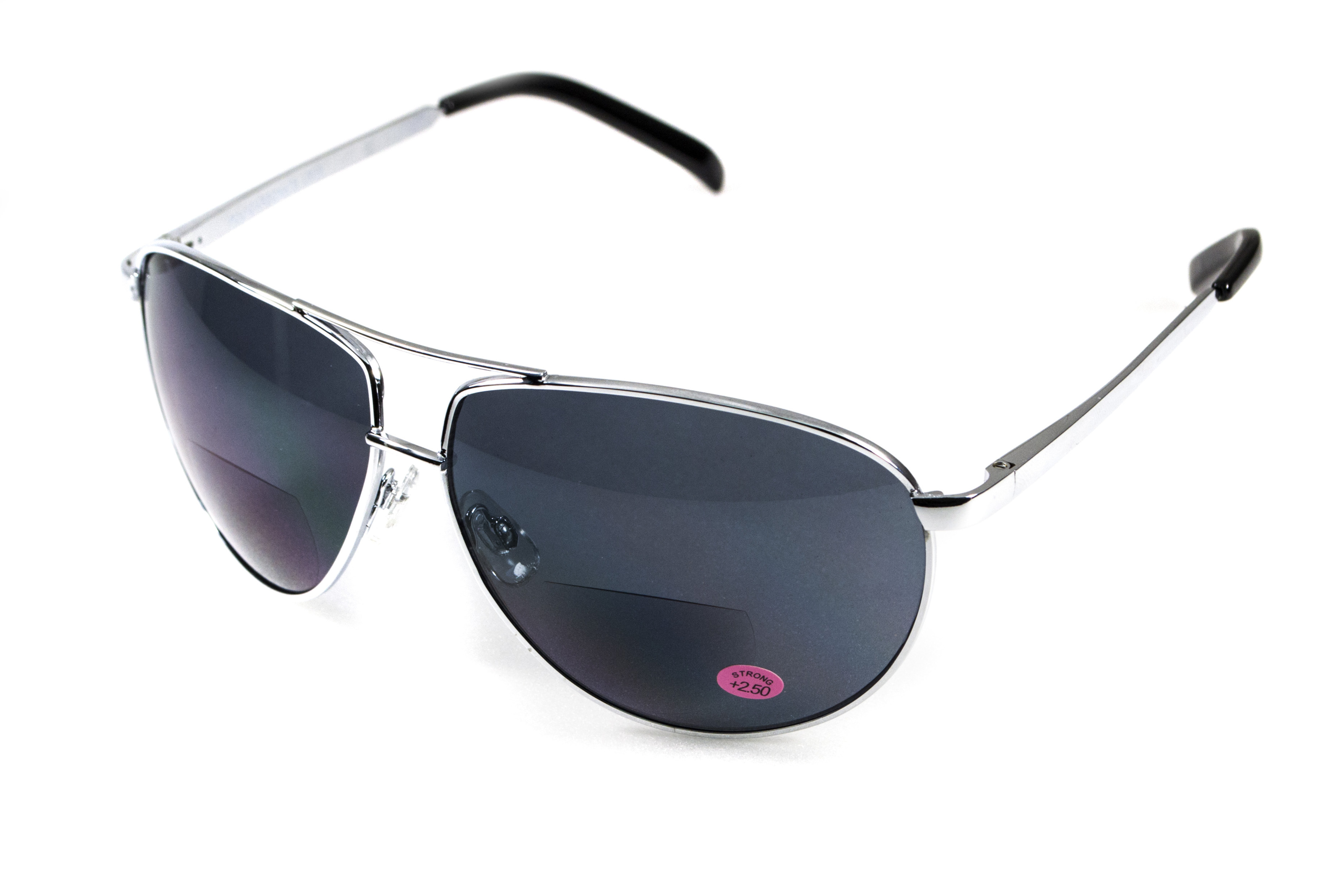 Бифокальные защитные очки Global Vision Aviator Bifocal (+2.5) (gray) серые — фото 11