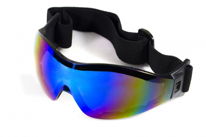Очки защитные с уплотнителем Global Vision Z-33 (G-Tech™ blue) Anti-Fog, синие зеркальные — фото 1