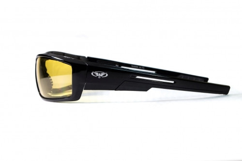 Очки защитные фотохромные Global Vision Sly Photochromic (yellow) желтые фотохромные — фото 3