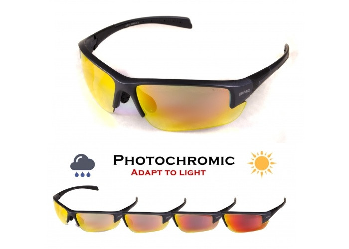 Очки защитные фотохромные Global Vision Hercules-7 Photo. (Anti-Fog) (G-Tech™ red) фотохромные красные зеркальные — фото 1