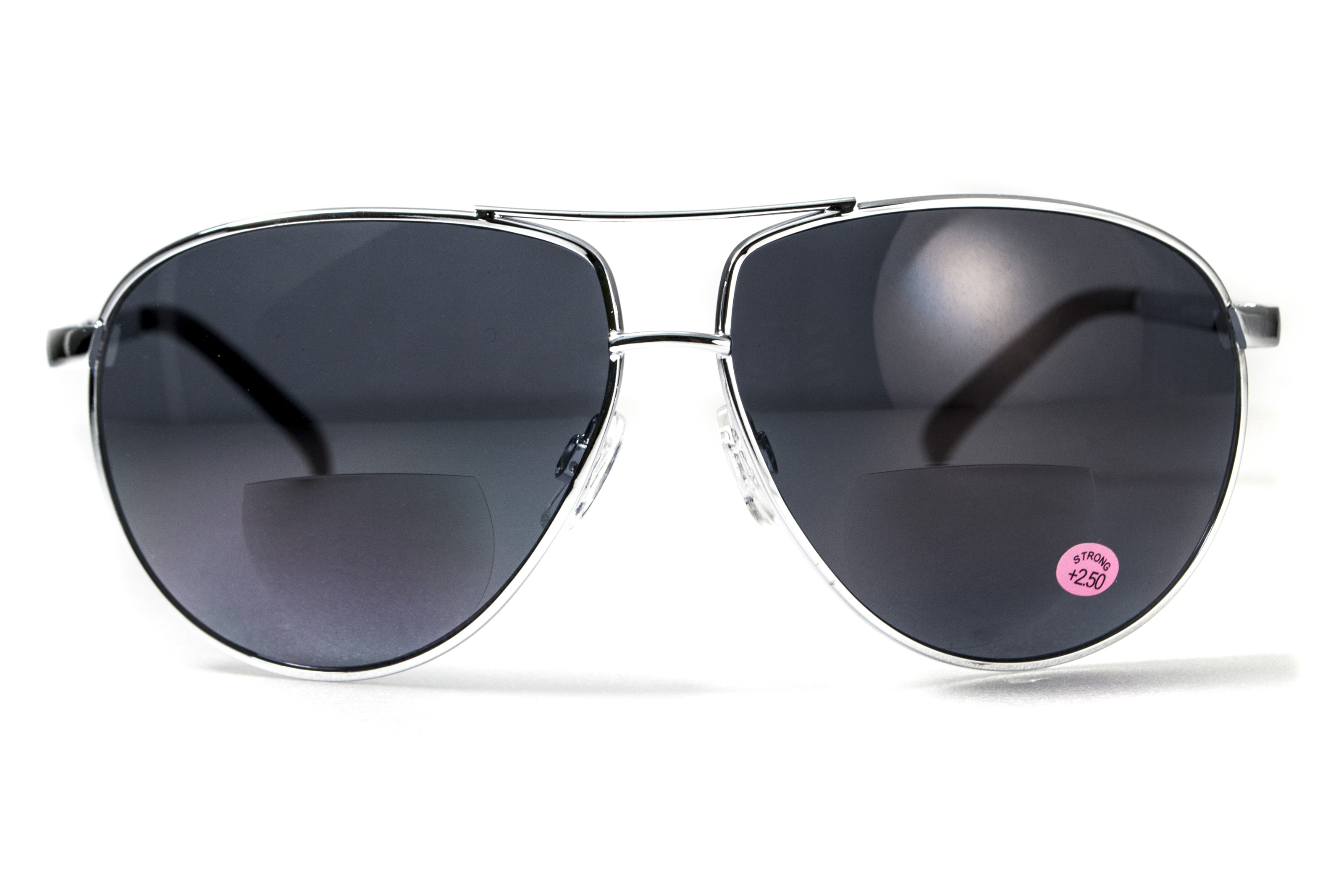 Бифокальные защитные очки Global Vision Aviator Bifocal (+2.5) (gray) серые — фото 9