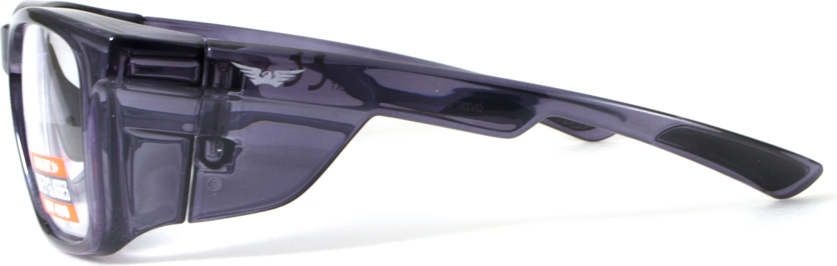 Спортивная оправа под диоптрии Global Vision RX-T Gloss Black (rx-able) (clear) прозрачные в черной полупрозрачной оправе — фото 5