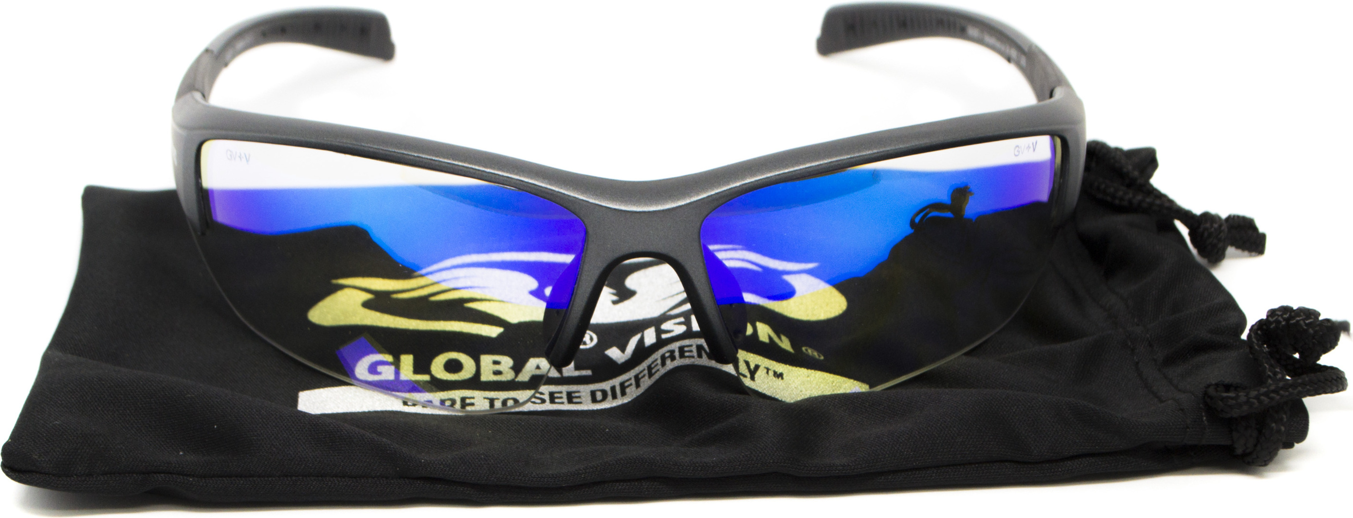 Очки защитные фотохромные Global Vision Hercules-7 Photo. (Anti-Fog) (G-Tech™ blue) фотохромные синие зеркальные — фото 11