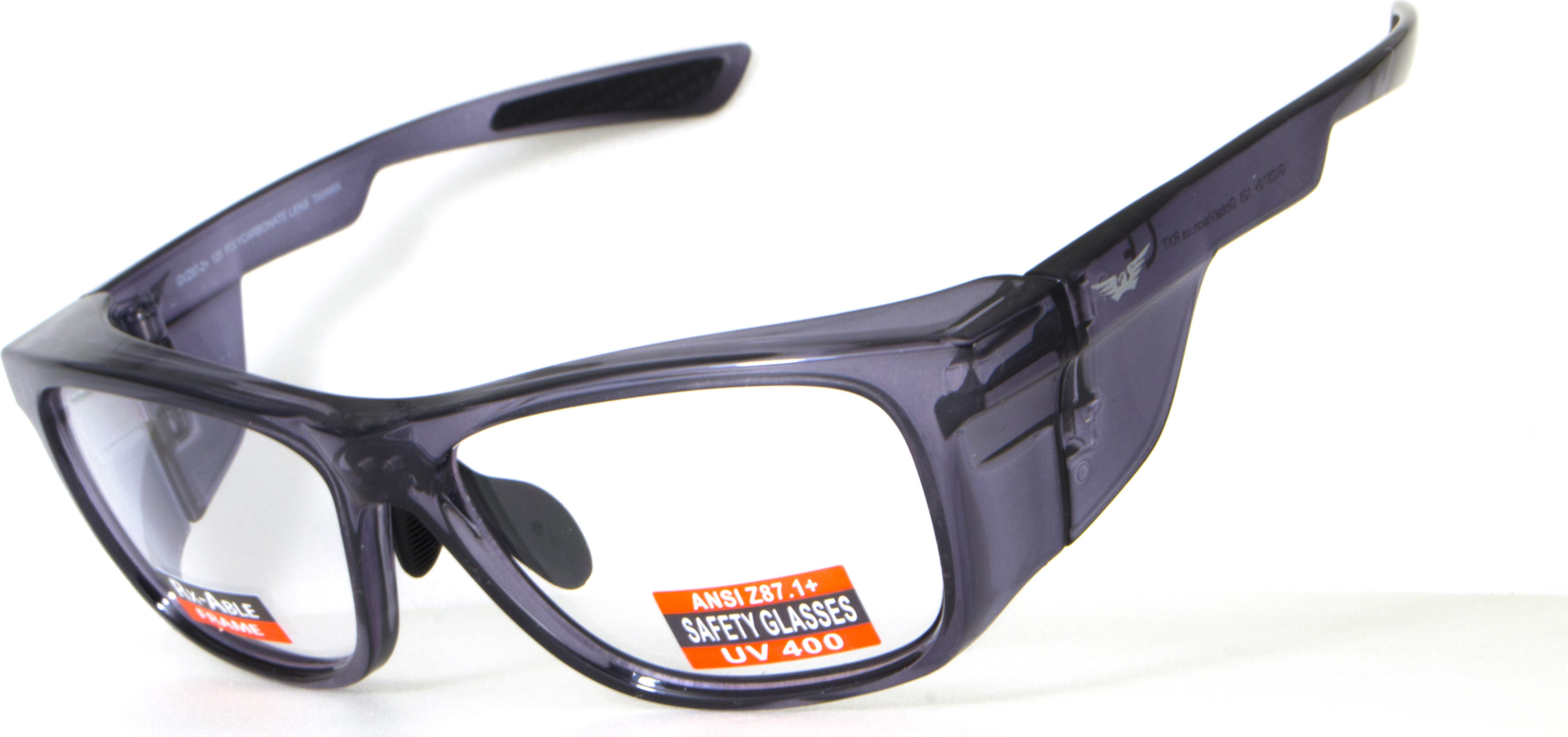 Спортивная оправа под диоптрии Global Vision RX-T Gloss Black (rx-able) (clear) прозрачные в черной полупрозрачной оправе — фото 4
