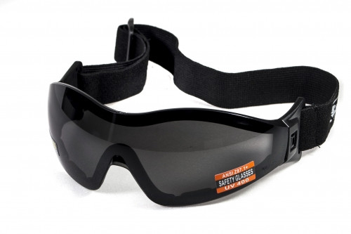 Очки защитные с уплотнителем Global Vision Z-33 (gray) Anti-Fog, серые — фото 1