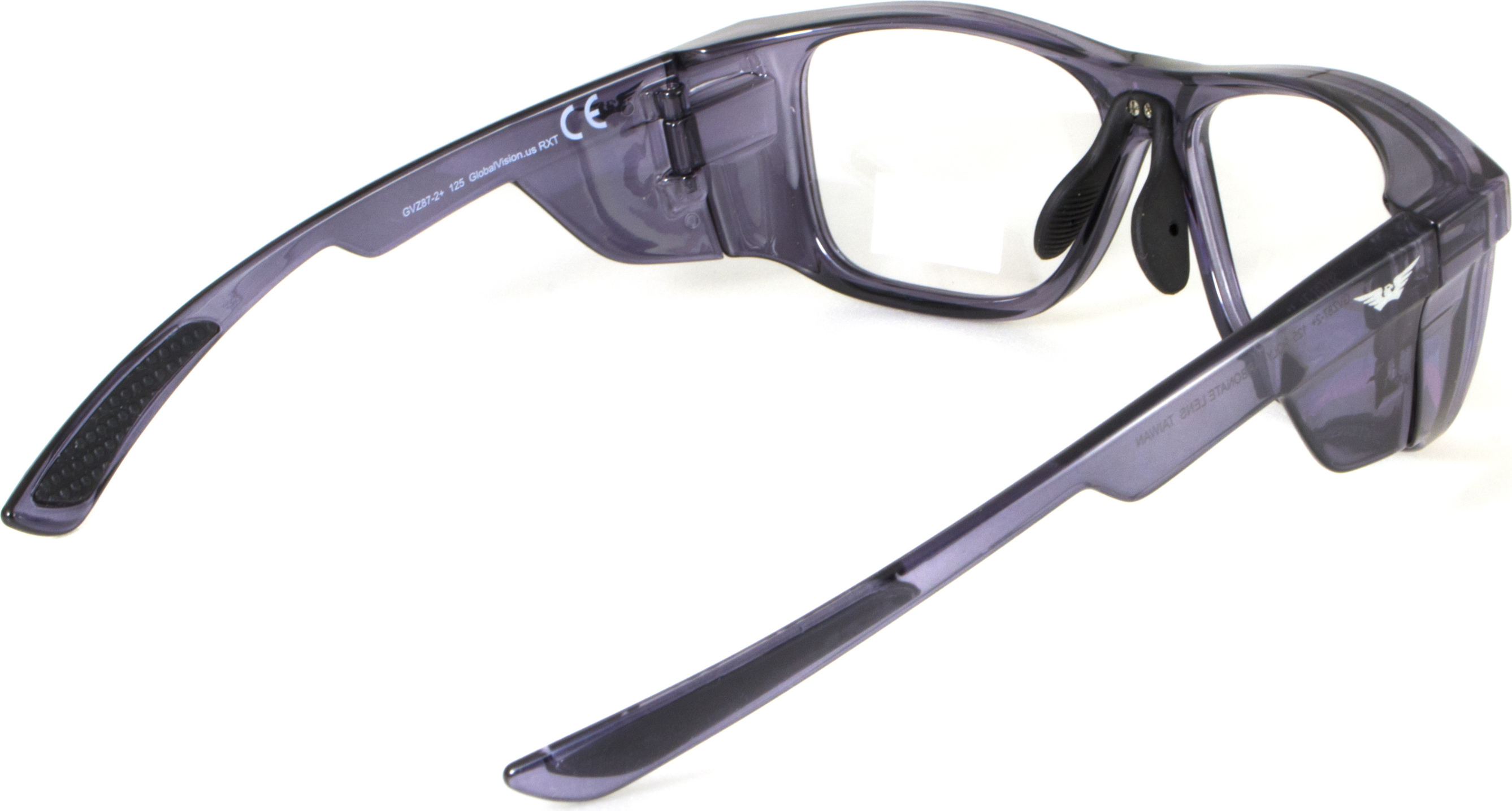 Спортивная оправа под диоптрии Global Vision RX-T Gloss Black (rx-able) (clear) прозрачные в черной полупрозрачной оправе — фото 7