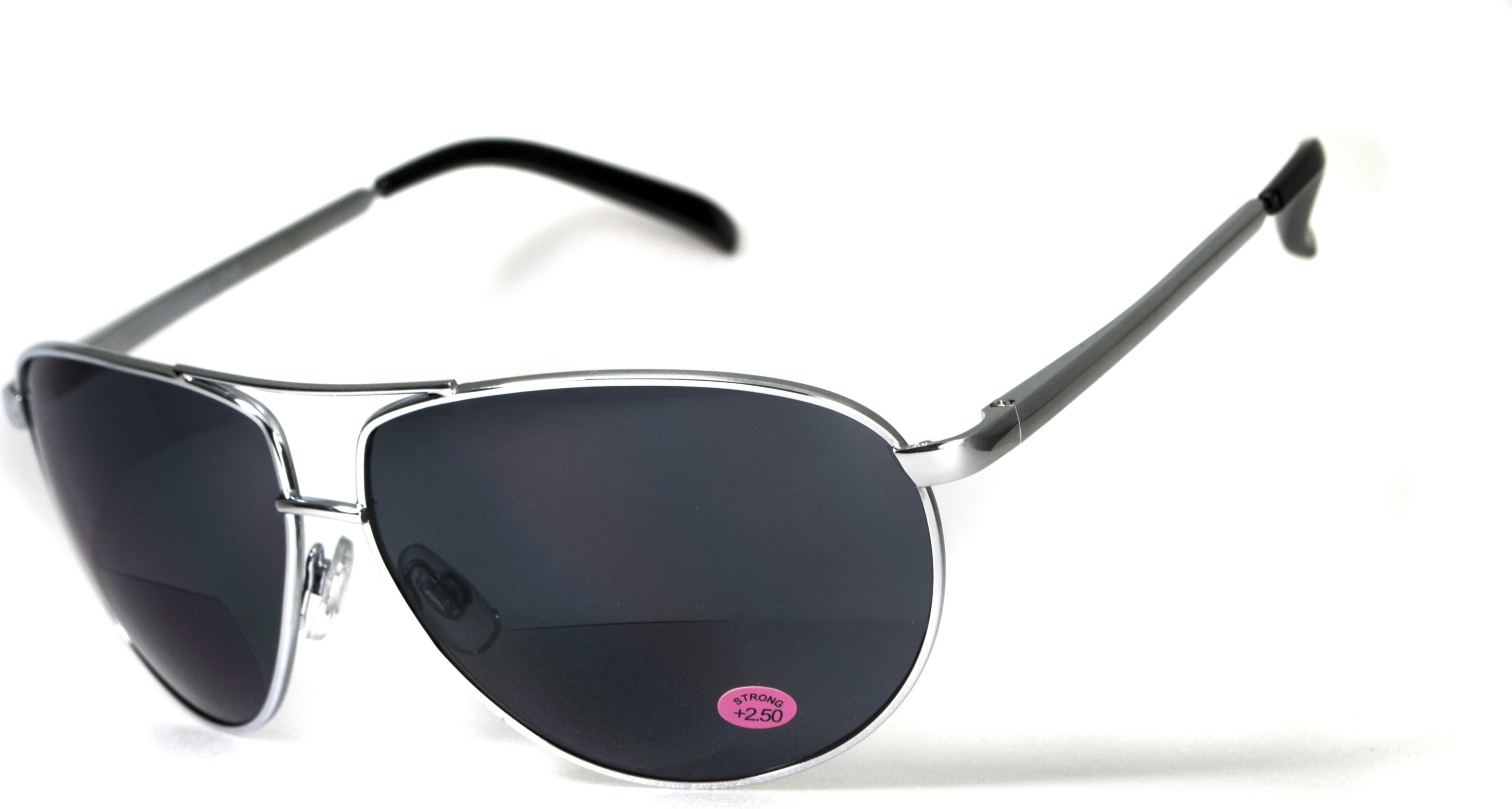 Бифокальные защитные очки Global Vision Aviator Bifocal (+2.0) (gray) серые — фото 9
