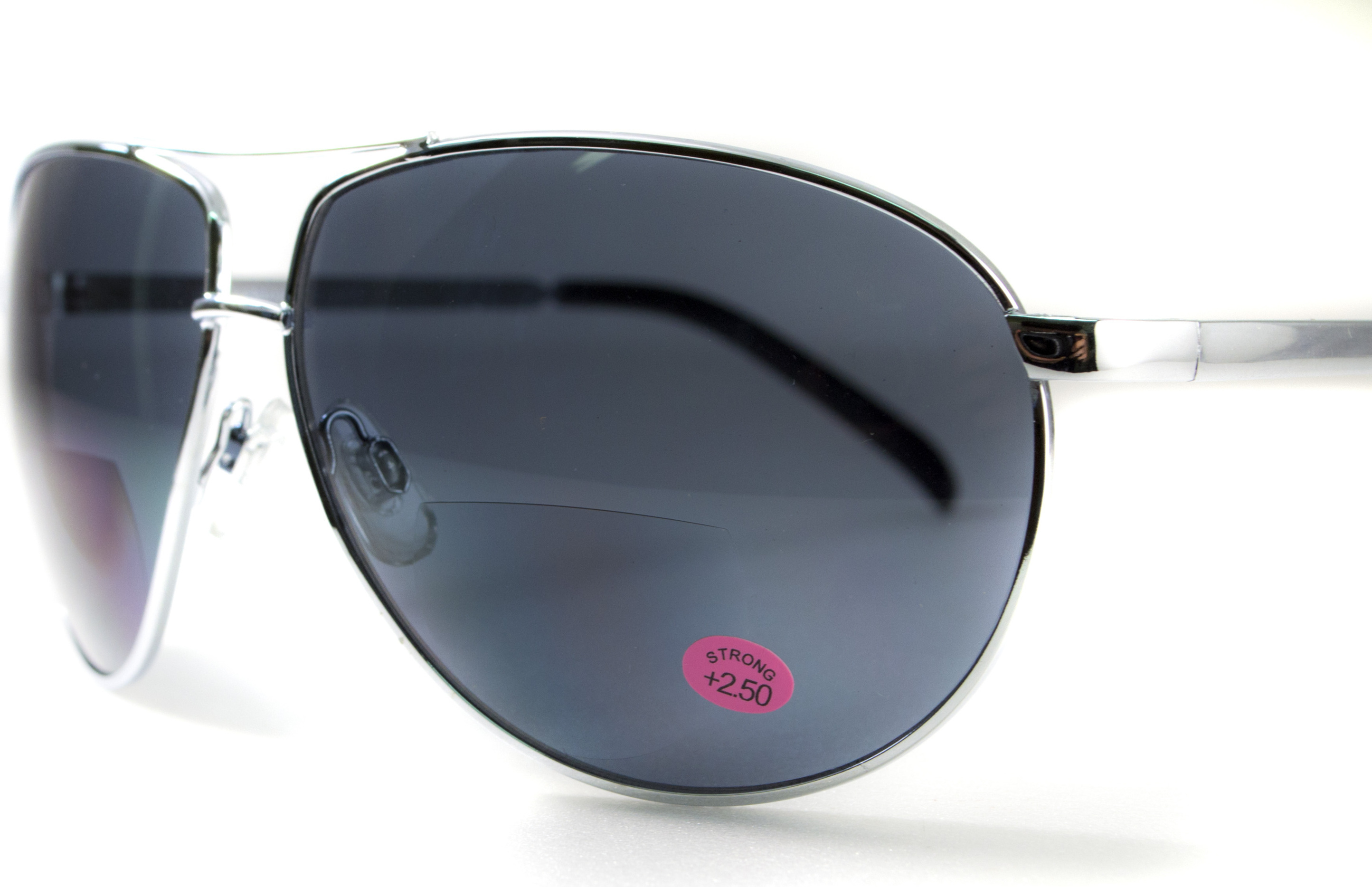 Бифокальные защитные очки Global Vision Aviator Bifocal (+3.0) (gray) серые — фото 7