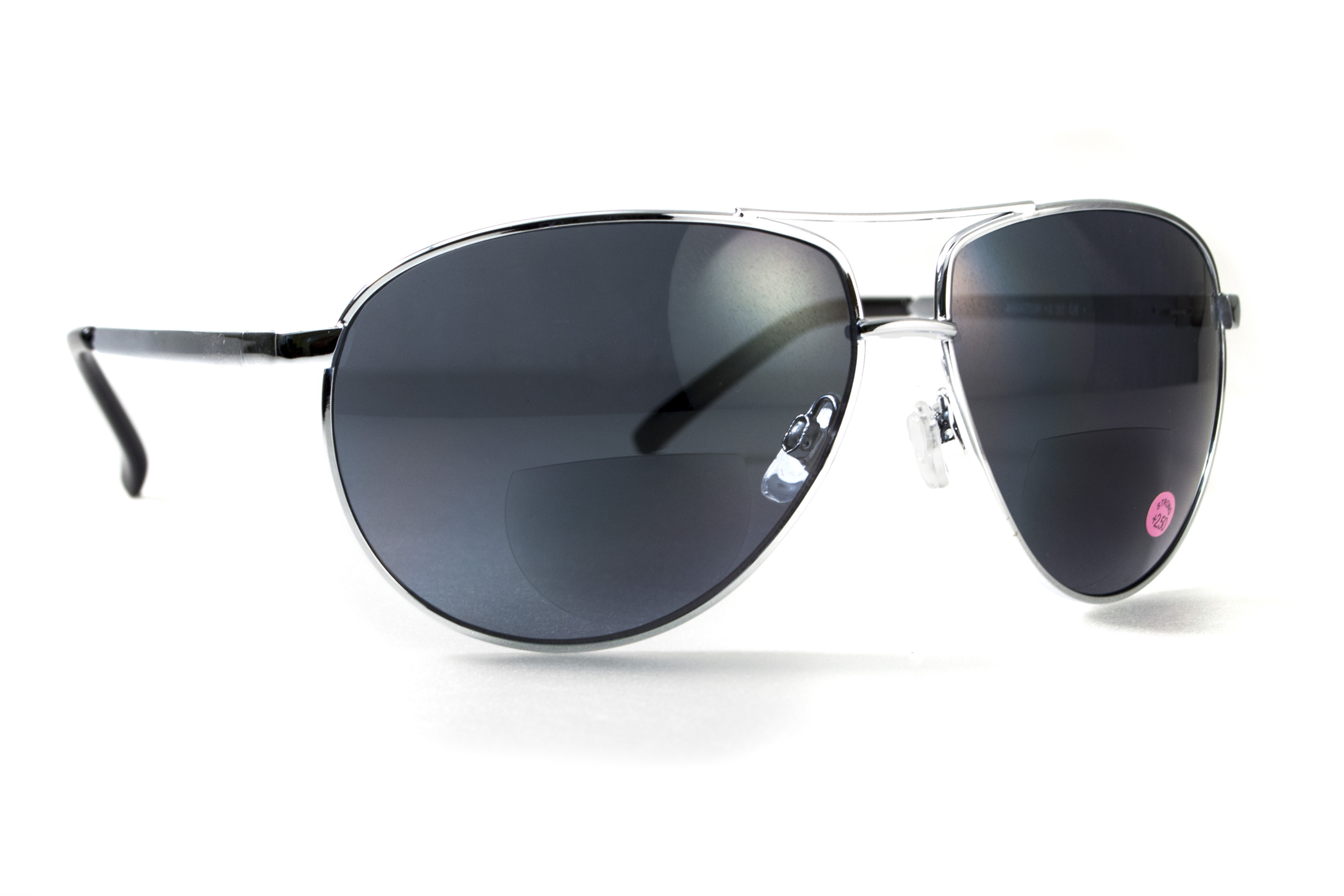 Бифокальные защитные очки Global Vision Aviator Bifocal (+2.5) (gray) серые — фото 6