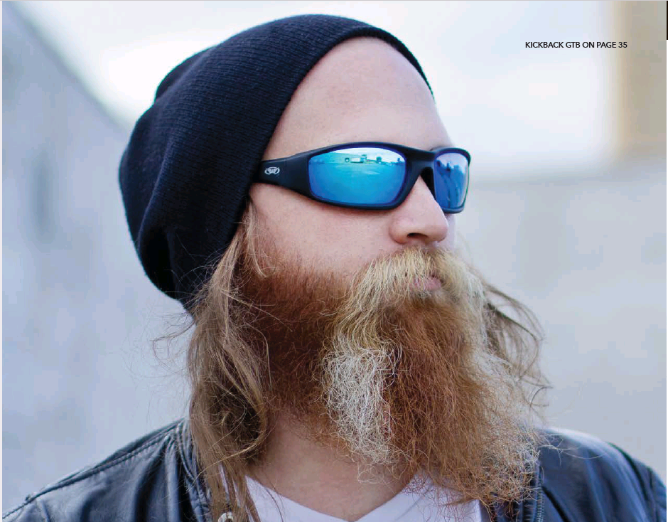 Очки защитные фотохромные Global Vision KickBack Photochromic (G-Tech™ blue) Anti-Fog, фотохромные синие зеркальные — фото 10